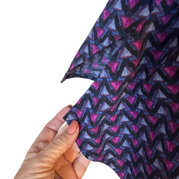 Catherine's Multicolor Button Down 3/4 Sleeves Top Plus 1X #Y - Picture 5 of 8